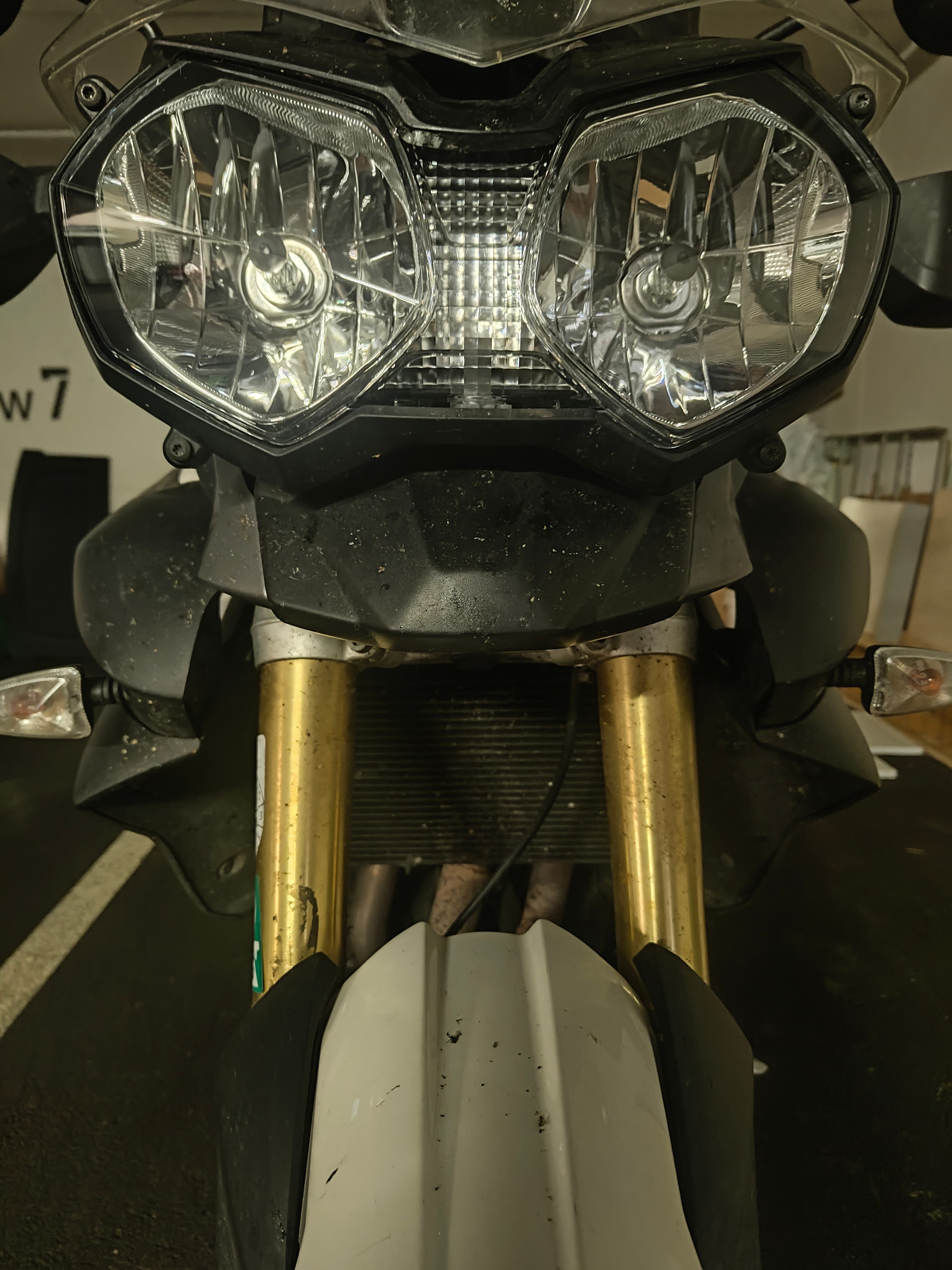 Tiger 800 — Scheinwerfer fertig